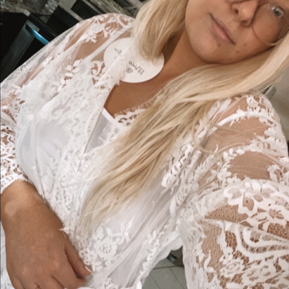 Lace Bridal Robe